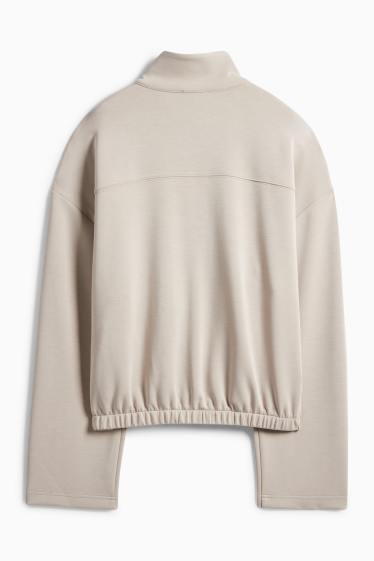 Femmes - Sweat à capuche - gris clair