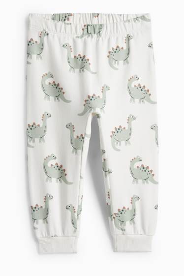 Miminka - chlapci - Dinosauři - pyžamo pro miminka - 2dílné - mátově zelená