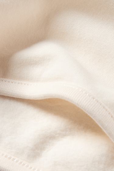 Miminka - dívky - Multipack 3 ks - zajíček a květiny - mikina pro miminka - světle béžová