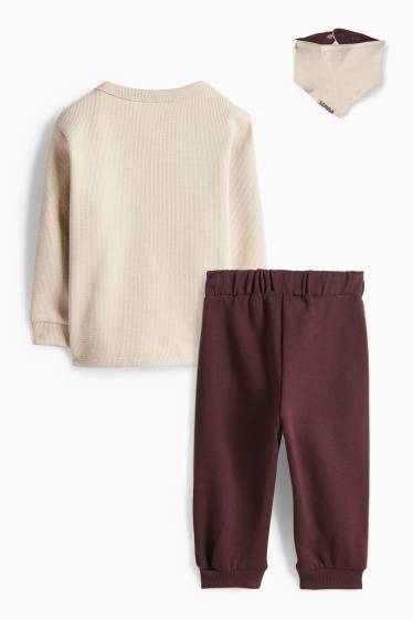 Miminka - chlapci - Lví král - outfit pro miminka - 3dílný - béžová