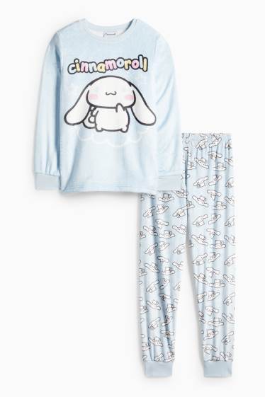 Enfants filles - Cinnamoroll - pyjama d’hiver - 2 pièces - bleu clair