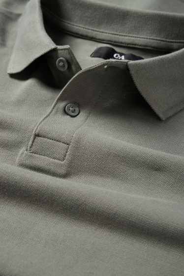 Hommes - Polo - slim fit - vert