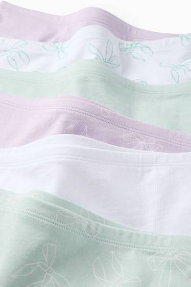 Kinder Mädchen - Multipack 6er - Schleife - Boxershorts - mintgrün