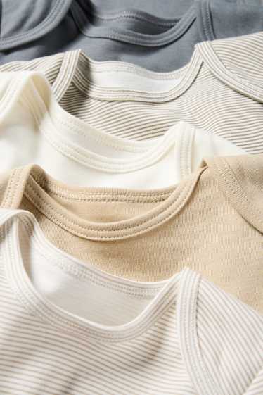 Unisex - Confezione da 5 - body per neonati - bianco / beige