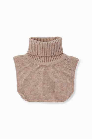 Unisex - Baby-Rollkragen-Einsatz - beige