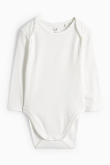 Unisexe - Oursons - ensemble avec grenouillère - 2 pièces - blanc crème