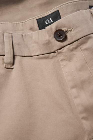 Uomo - Pantaloni chino - tapered fit - beige