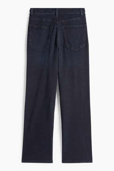 Dona - Texans wide leg - mid waist - LYCRA® - texà blau fosc