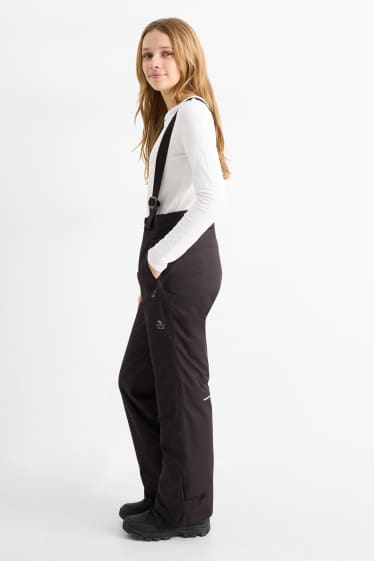 Kinder Mädchen - Skihose - wasserdicht - schwarz