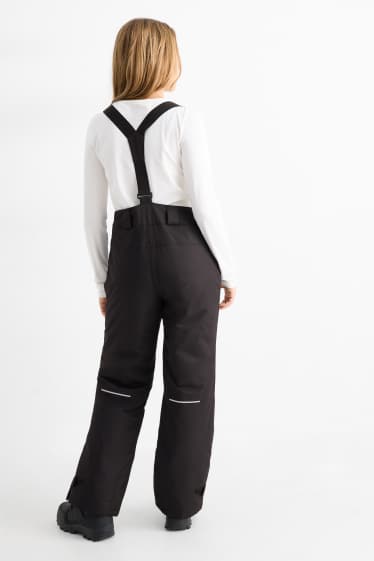 Kinder Mädchen - Skihose - wasserdicht - schwarz