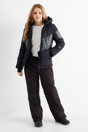 Kinder Mädchen - Skihose - wasserdicht - schwarz