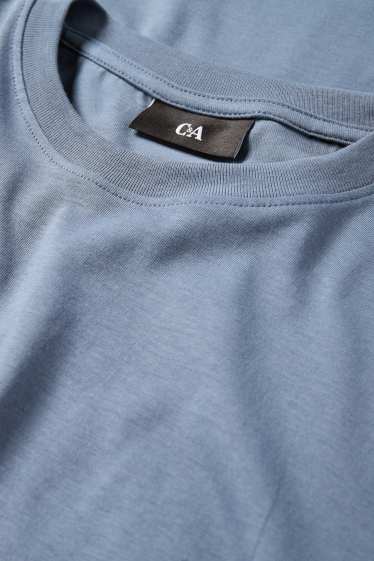 Bărbați - Tricou cu mânecă lungă - albastru închis