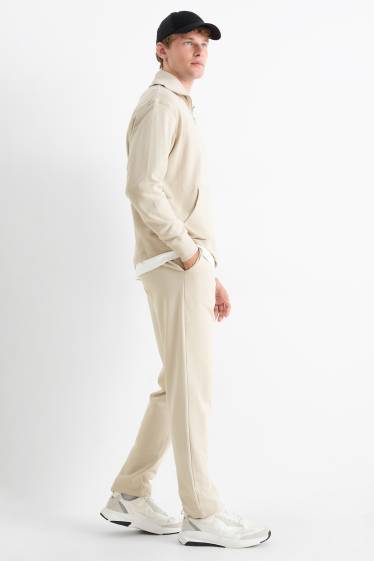 Men - Joggers - light beige