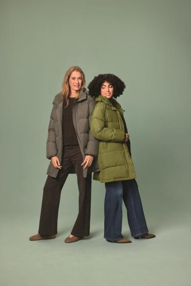 Women - Wide leg jeans - high waist - brown
