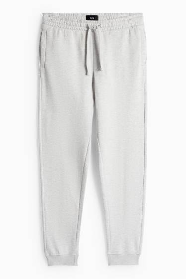 Hommes - Pantalon de jogging - gris clair chiné