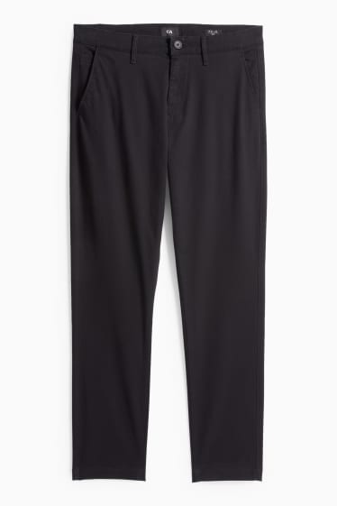 Uomo - Pantaloni chino - slim fit - nero