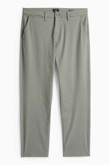 Pánské - Kalhoty chino - regular fit - světle zelená