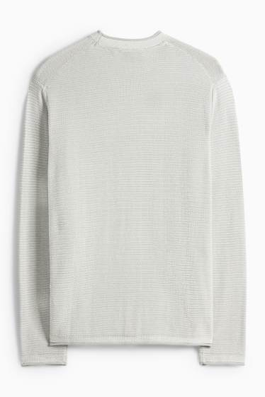 Pánské - Svetr - mátově zelená