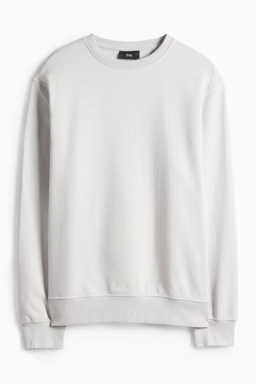 Pánské - Mikina - světle šedá