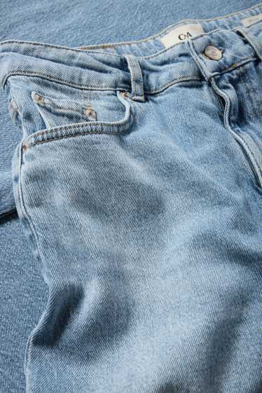 Femei - Flared jeans - talie înaltă - denim-albastru