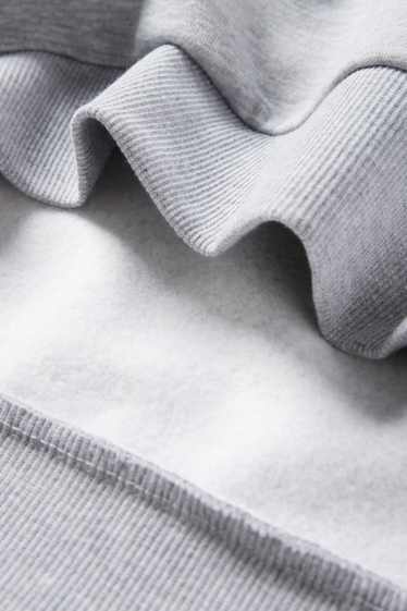 Dámské - Mikina - New York - světle šedá-žíhaná