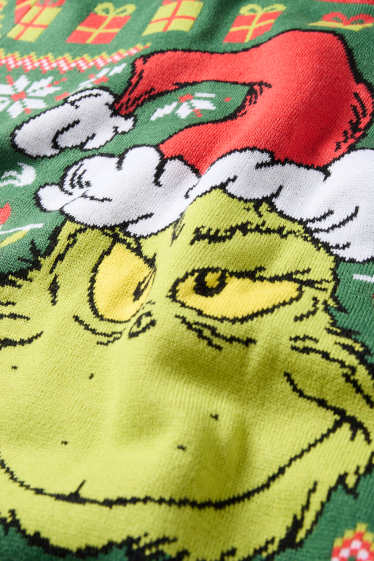 Pánské - Vánoční svetr - Grinch - zelená