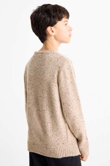 Children Boys - Jumper - beige-melange