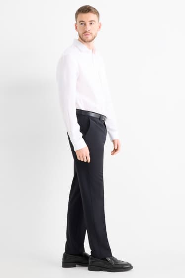 Men - Mix & match trousers - regular fit - Flex - wool blend - LYCRA® - dark blue