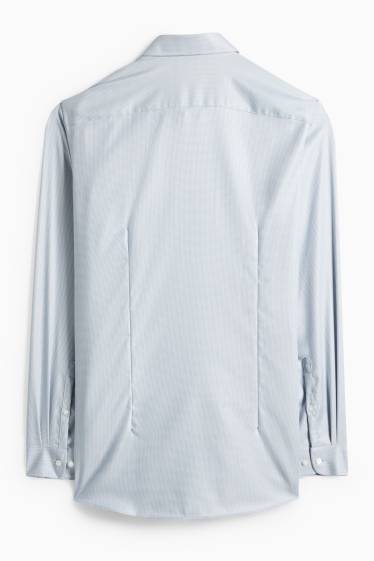 Herren - Businesshemd - Slim Fit - Cutaway - bügelleicht - hellblau