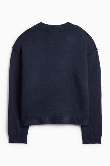 Damen - Strickjacke - dunkelblau