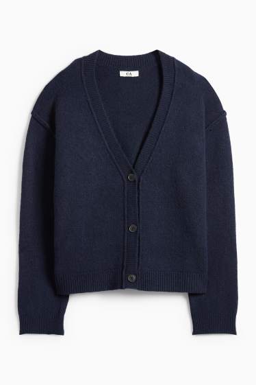 Damen - Strickjacke - dunkelblau