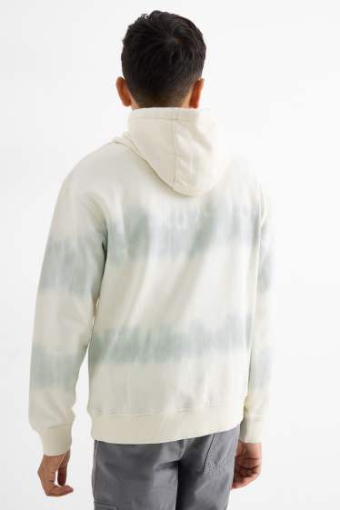 Enfants garçons - Skateur - sweat à capuche - à motif - blanc crème