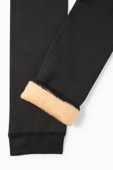 Damen - Thermoleggings - 200 DEN - schwarz
