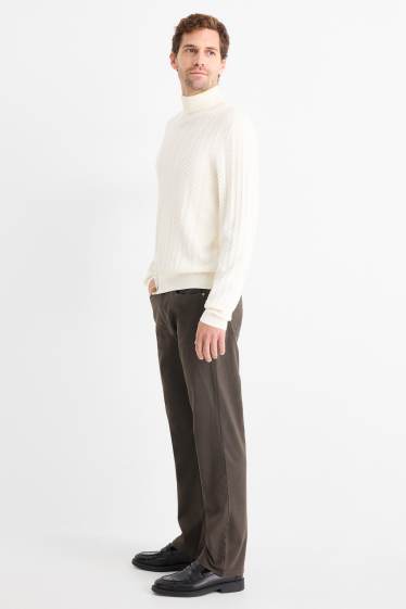 Hommes - Pantalon - regular fit - kaki