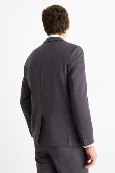 Hombre - Americana - colección modular - slim fit - Flex - gris oscuro