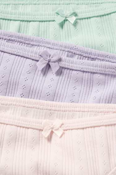 Kinderen: meisjes - Set van 3 - slip - mintgroen