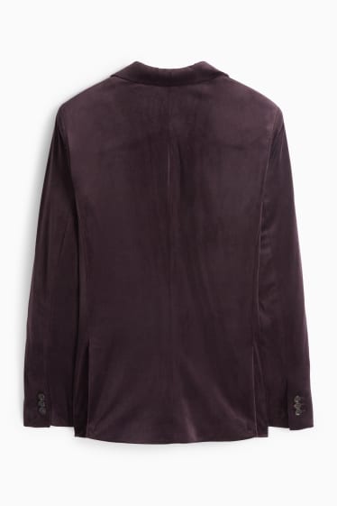 Home - Americana combinable de vellut - slim fit - elàstica - lila