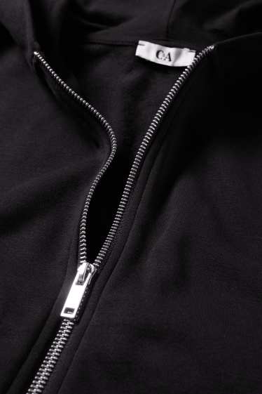 Femmes - Sweat zippé à capuche - noir