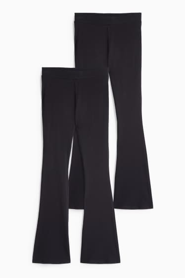 Nena - Paquet de 2 - leggings acampanats - negre