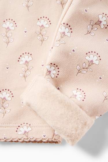 Miminka - dívky - Květiny - outfit pro miminka - 3dílný - krémově bílá