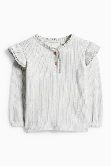 Baby Girls - Baby long sleeve top - mint green