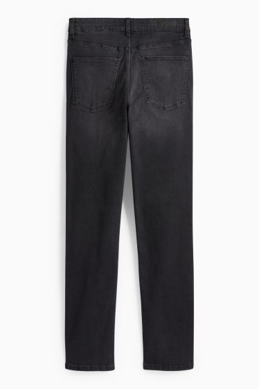 Dámské - Slim jeans - high waist - LYCRA® - černá