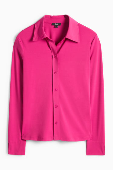 Dámské - Žerzejová halenka - růžová