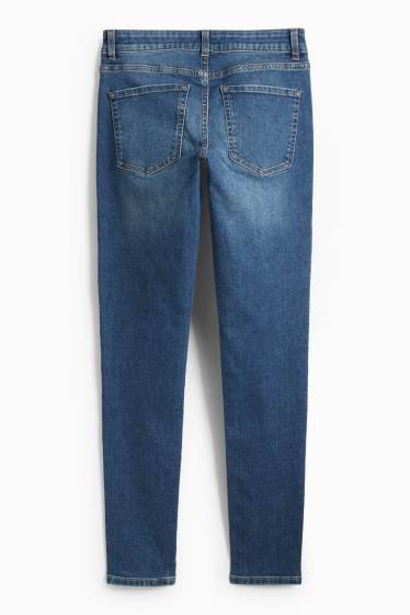 Women - Skinny jeans - low-rise waist - LYCRA® - blue denim