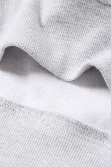 Dames - Hoodie - Mickey Mouse - licht grijs-mix