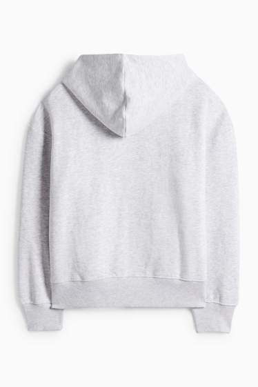 Dames - Hoodie - Mickey Mouse - licht grijs-mix