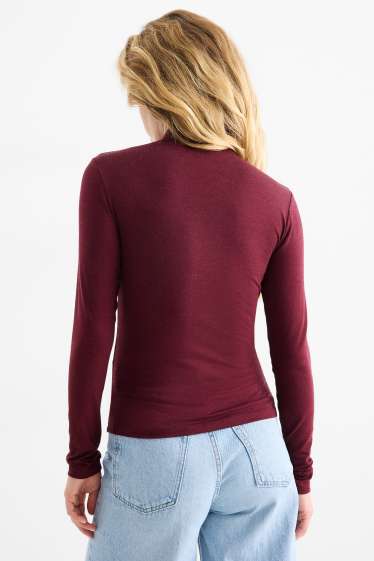 Femmes - Haut à manches longues - regular fit - violet