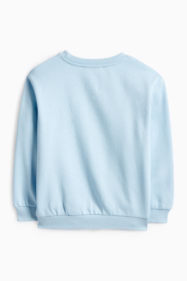 Děti - dívky - Kočička - mikina - světle modrá
