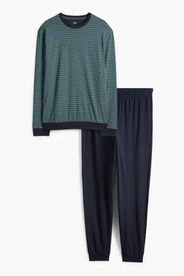 Pánské - Pyžamo - tmavomodrá