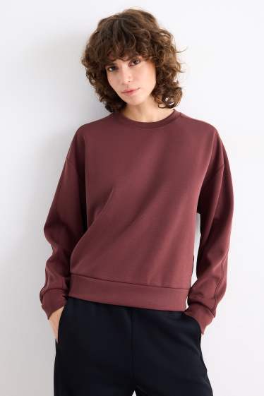 Dámské - Mikina basic - bordeaux